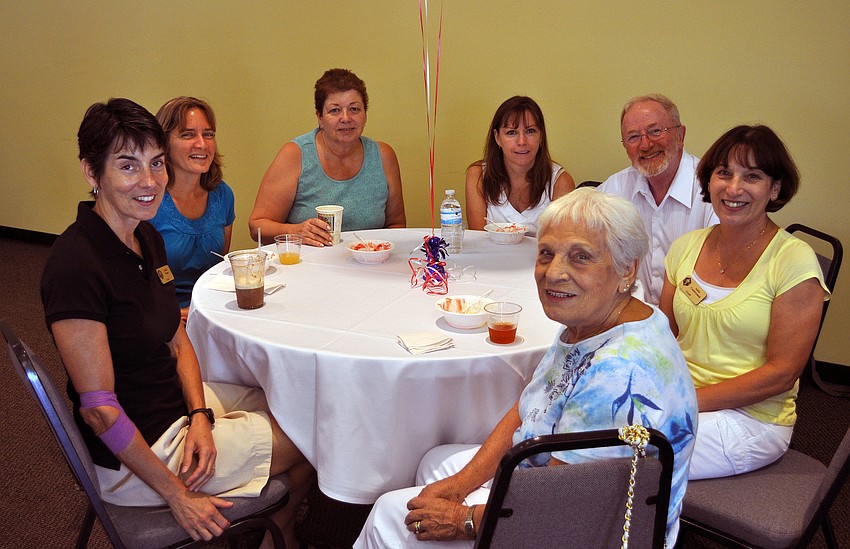 Betsie Danner, Joann McManus, Bonnie Doell, Wendy Prell, Michael Povey, Anita Countryman and Mary Lapio