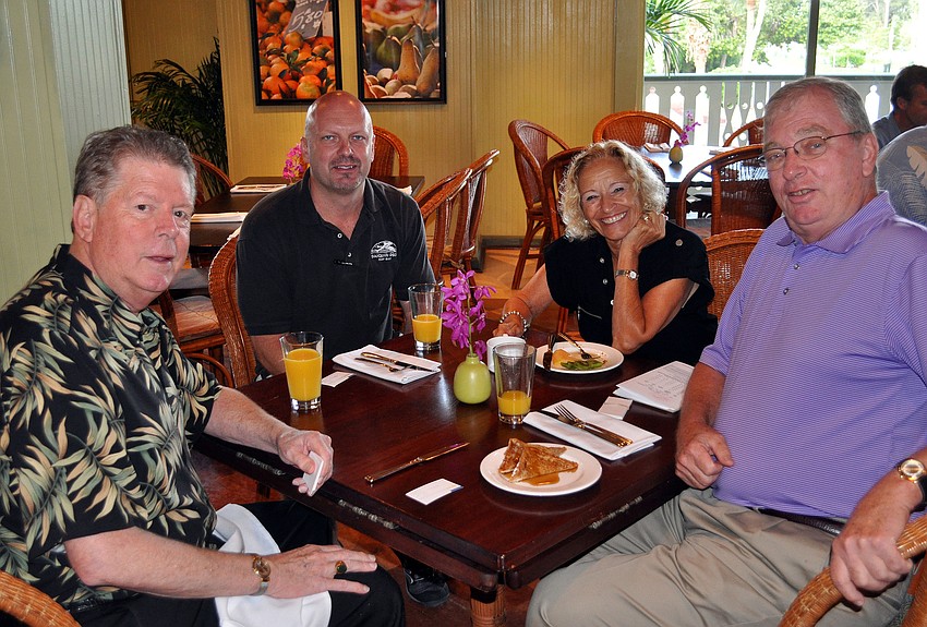 Steve Doster, Matt Grover and Claudette and Al Giever