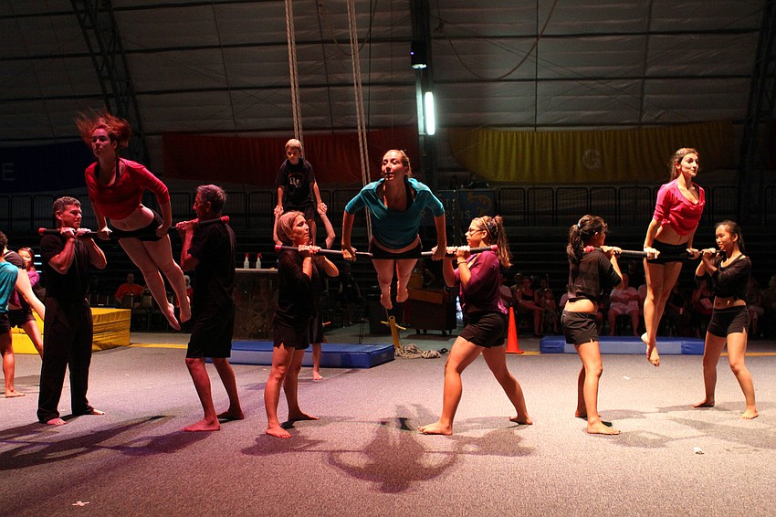 Circus Waldissima from Santa Rosa, CA performed Thursday, Aug. 18 inside the PAL Sailor Circus Arena.