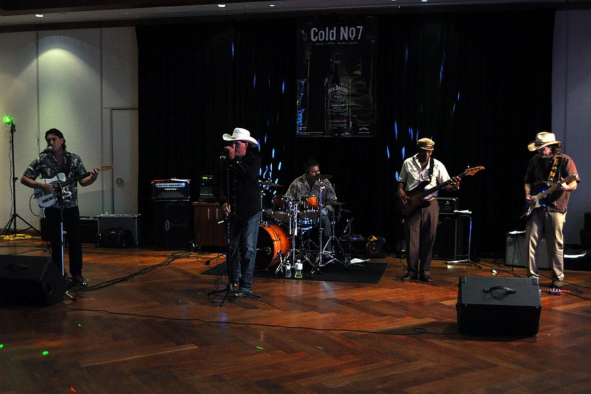 The band Bullseye Ride played original and class country songs.