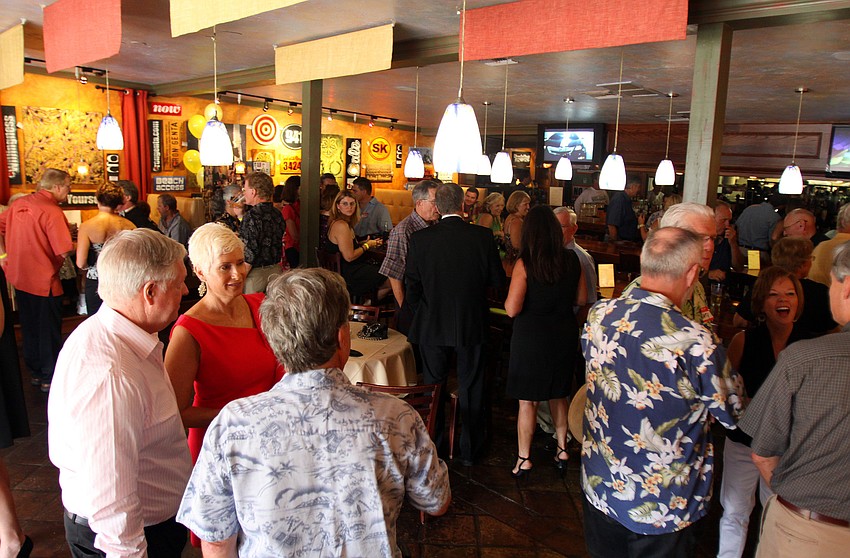 A large crowd came out to celebrate Jim and Tamara Ley Saturday, Aug. 28 at Claytonâ€™s Siesta Grille.
