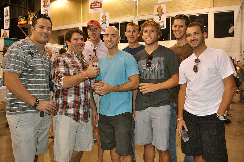 This bachelor party hit up the festival for some pre-party fun.