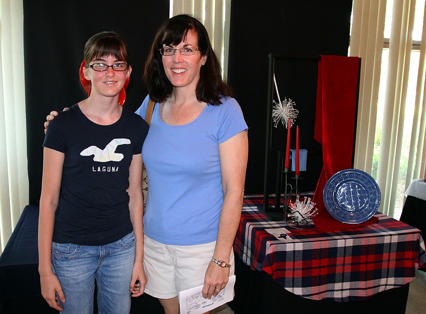 Claire and Beth Dutreill enjoy a mother-daughter day by attending the flower show on Sunday, March 27 at the Sarasota Garden Club.