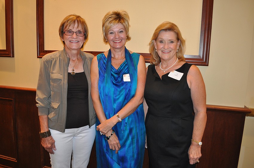 Joan Qualley, Chrissie Caldwell and Jo Newberry enjoyed the festivities.