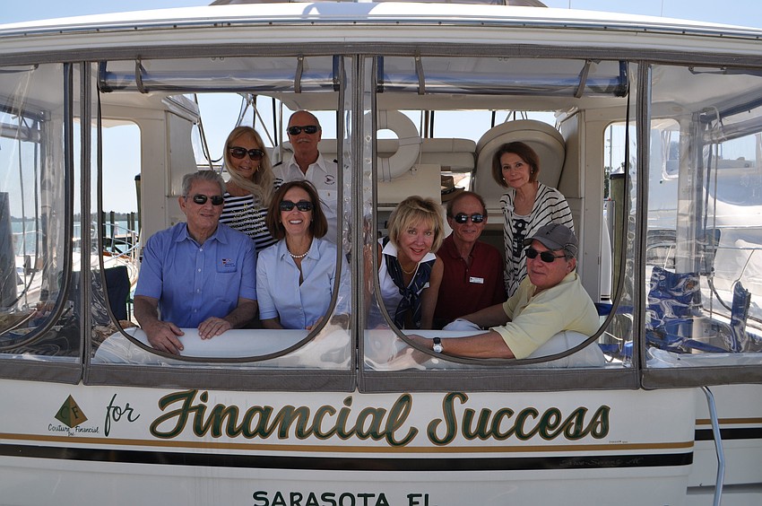 Back row: Dana Magee and Phil Couture had their boat, 
