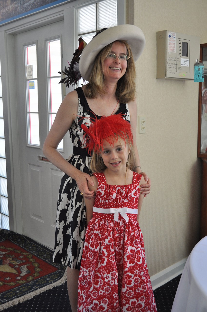 Jennifer Gans with daughter, Caroline.