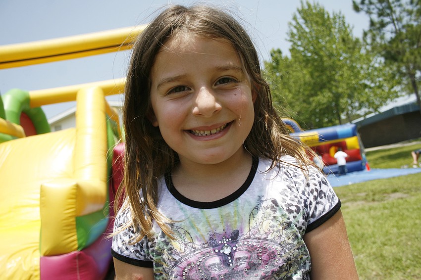 Chloe Summers tried all of the inflatable attractions.