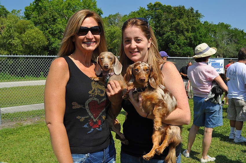 Susan McCarthy with Bella and Mandy Short with Jojo