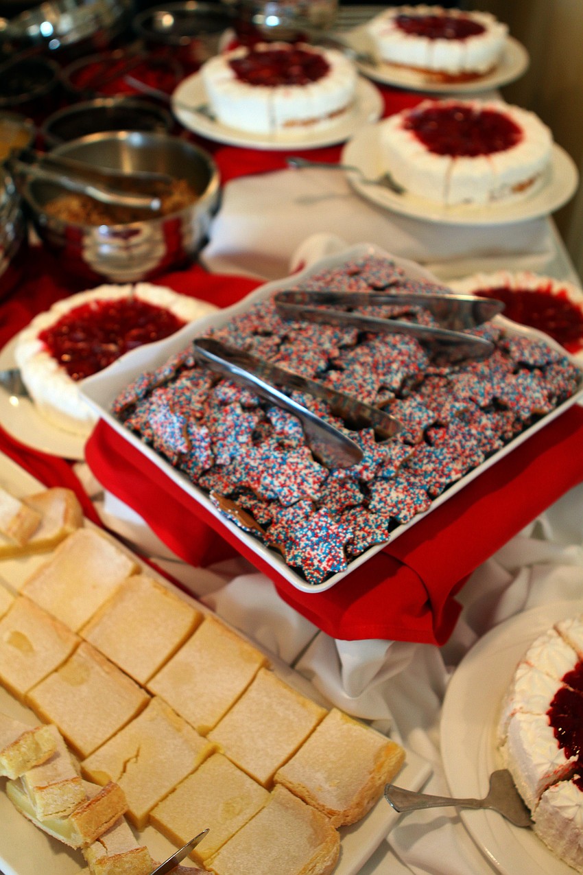 Patriotic desserts were on display Saturday, May 28 at Bird Key Yacht Club's Memorial Day party.