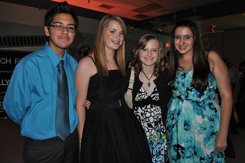Cesar Guerrero, Hailey Christensen, Britnee Pearson and Bianca Kaufman enjoyed the evening.