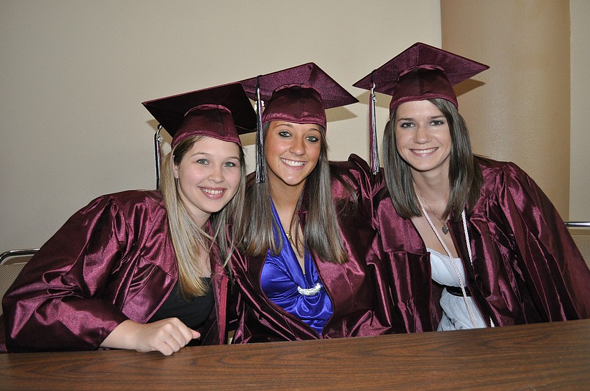 Victoria Gilbertson, Kenzie Basilone and Amanda Demers are all attending various colleges in Florida.