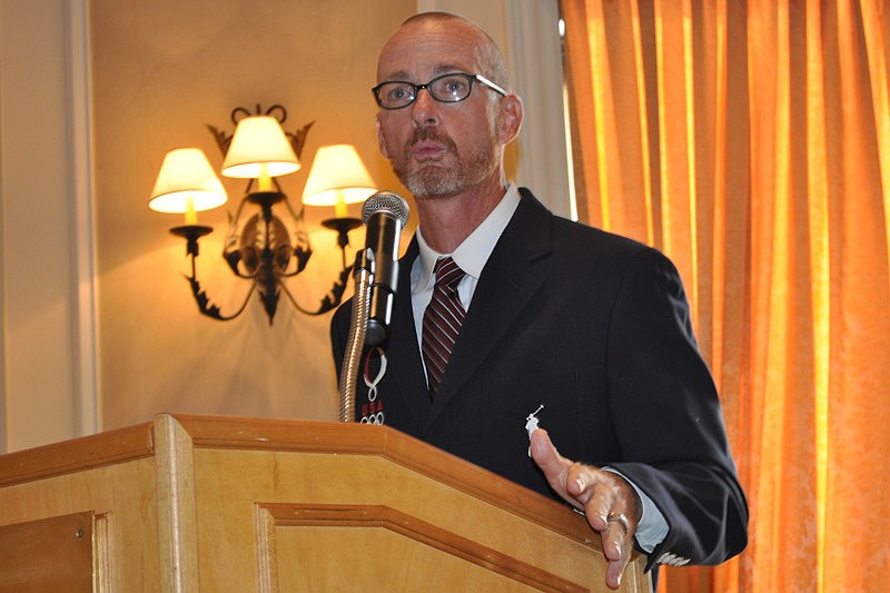 Tim Mulqueen, director of sports at Premier Sports Campus at Lakewood Ranch, spoke to attendees.