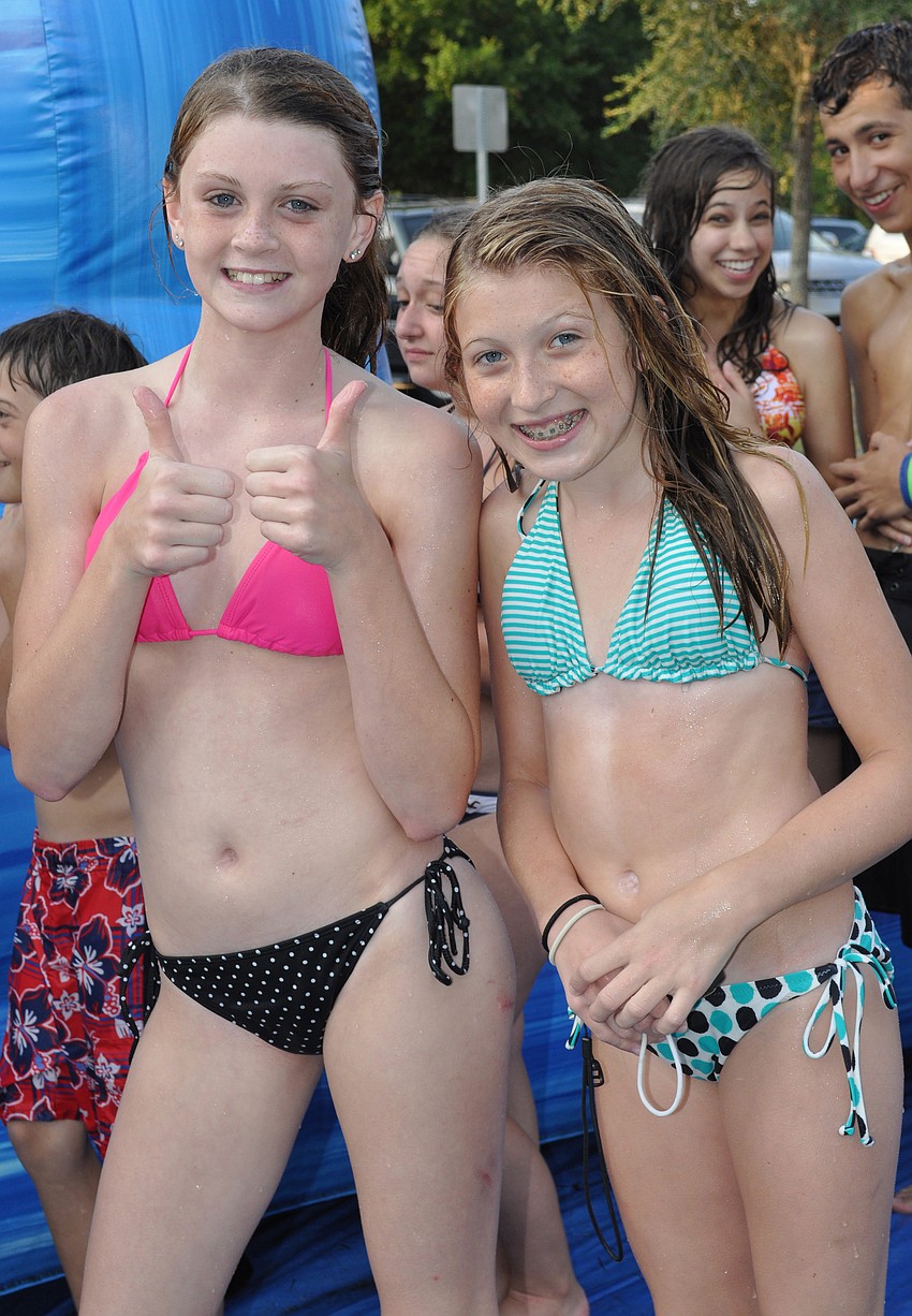 Angela Dauphinee, 11, and Shelby Ryskamp, 12, are enjoying their summer vacation.