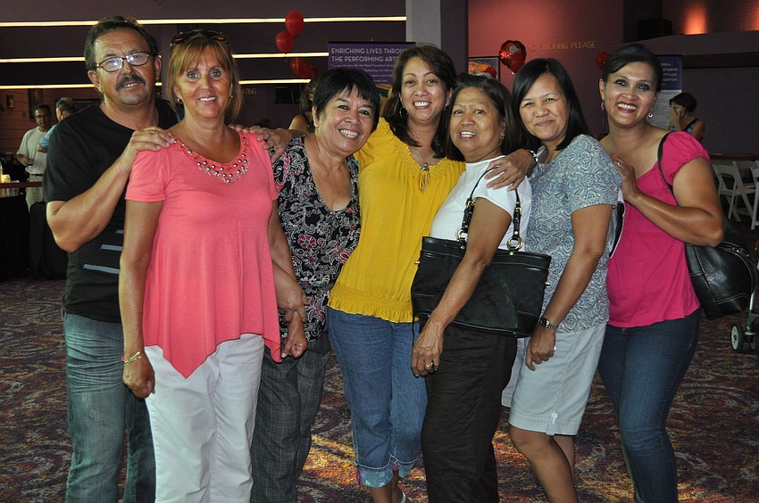 Frank and Eva Singlar, Glenda Natividad, Maelly Carmell, Tina Hahn, Christie Hawk and May Hawkins