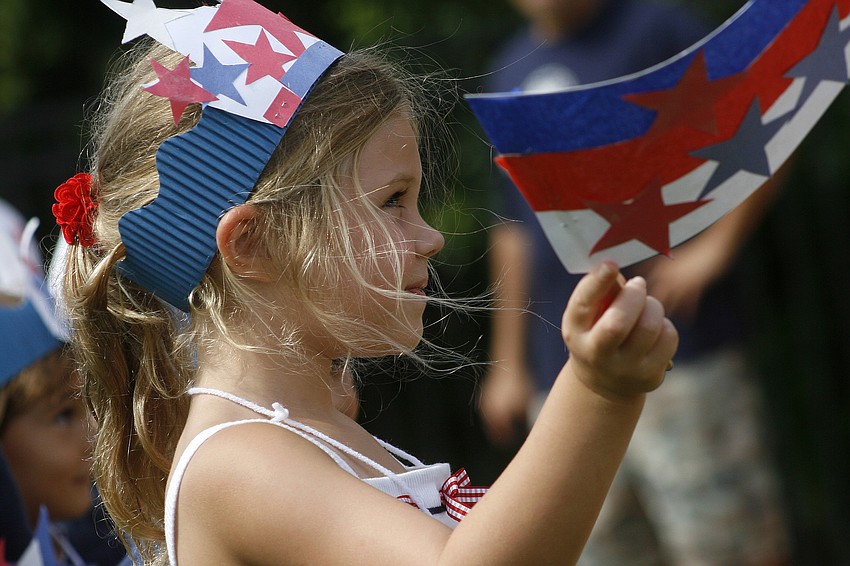 Alex Call waved the flag proudly.