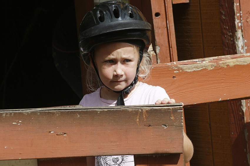 Children of all ages participate in Rosaire's Riding Academy.