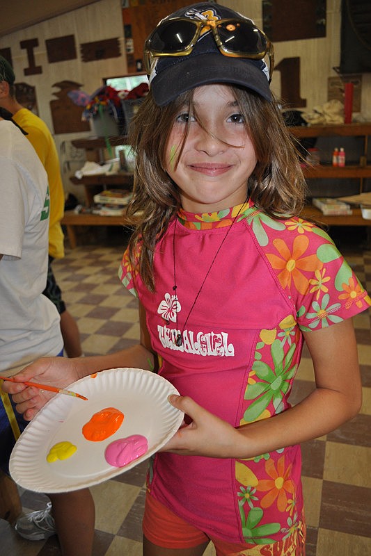 KK Granito, 10, added a splash of color to her team's trophy.