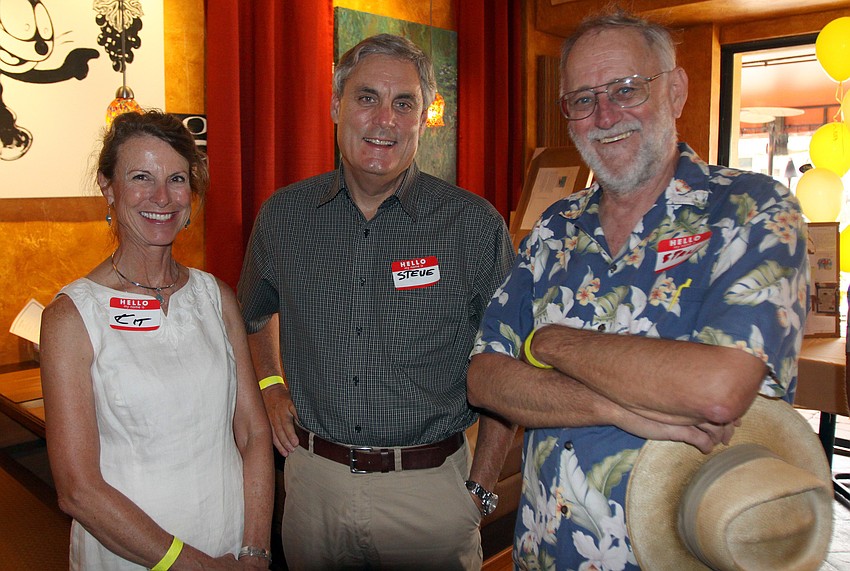 Kit and Steve Demarsh pose with Stan Zimmerman