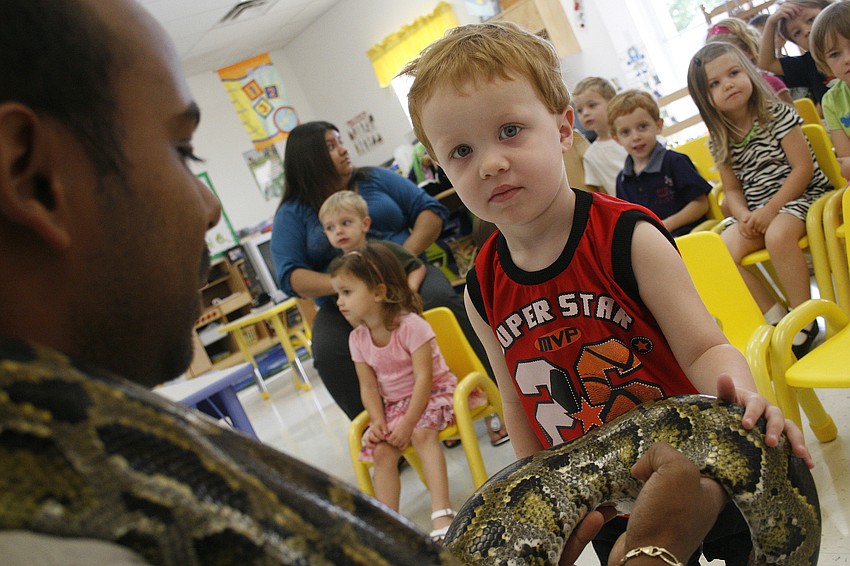 Aidan Buck wasn't afraid of the snake.