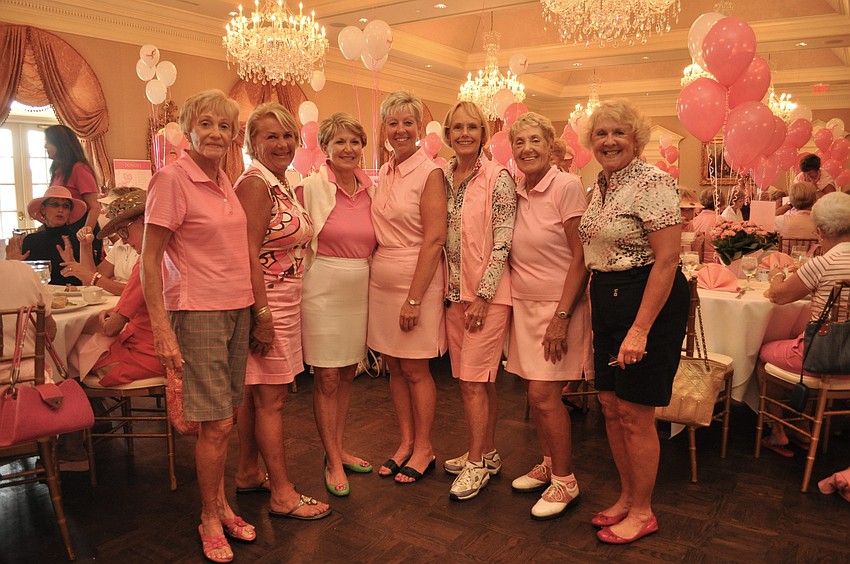 Event committee members Joan Dickson, Cooky Connolly, Carolyn Butler, Debbie More, Chairwoman Margaret Frame, Peggy Peifer and Jean Phillips