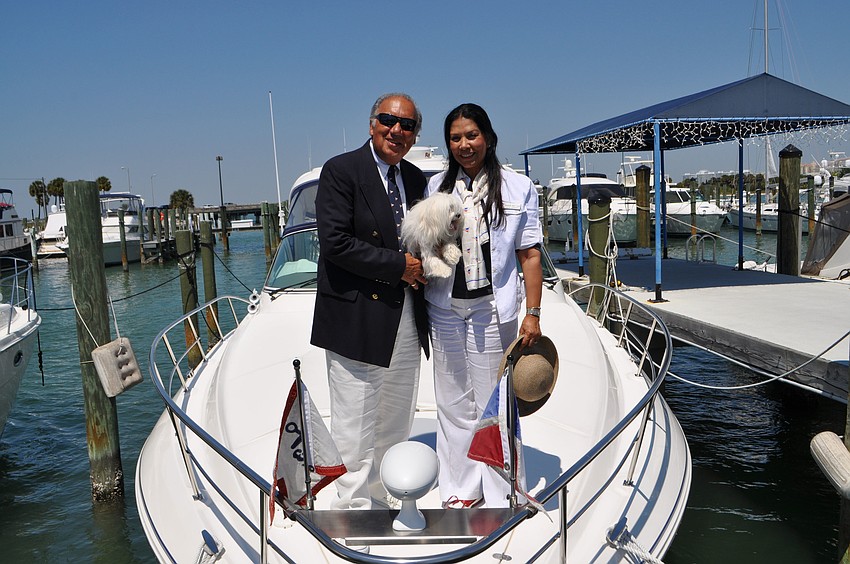 Joe and Eileen Casha aboard 