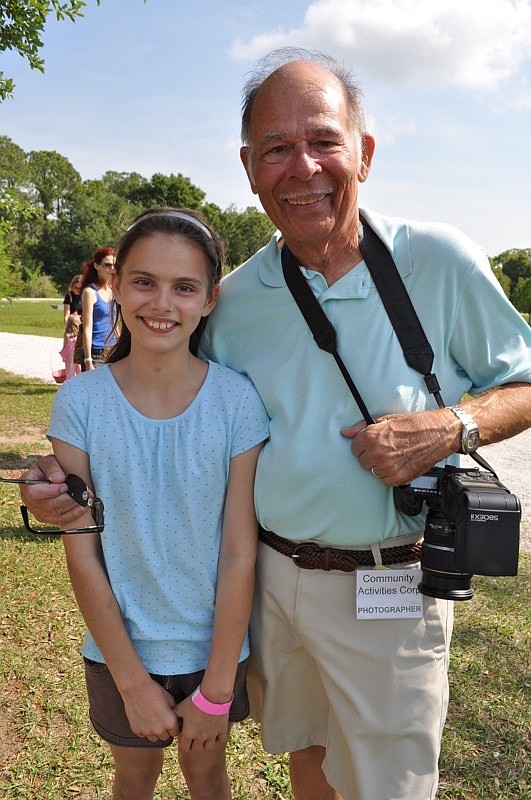 Christina Kostura enjoyed the morning with her grandfather, Dave Kostura.