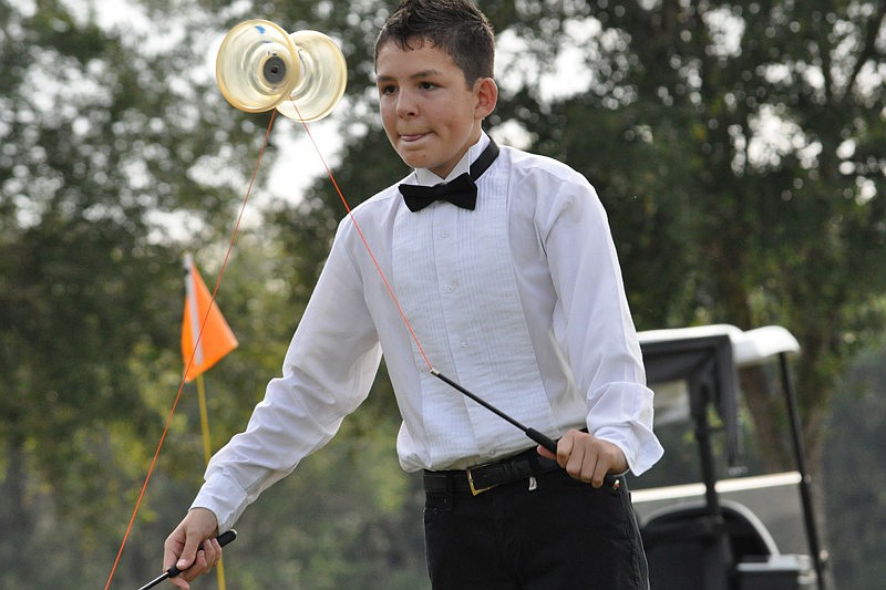 Chase Garden entertained guests before the walk.