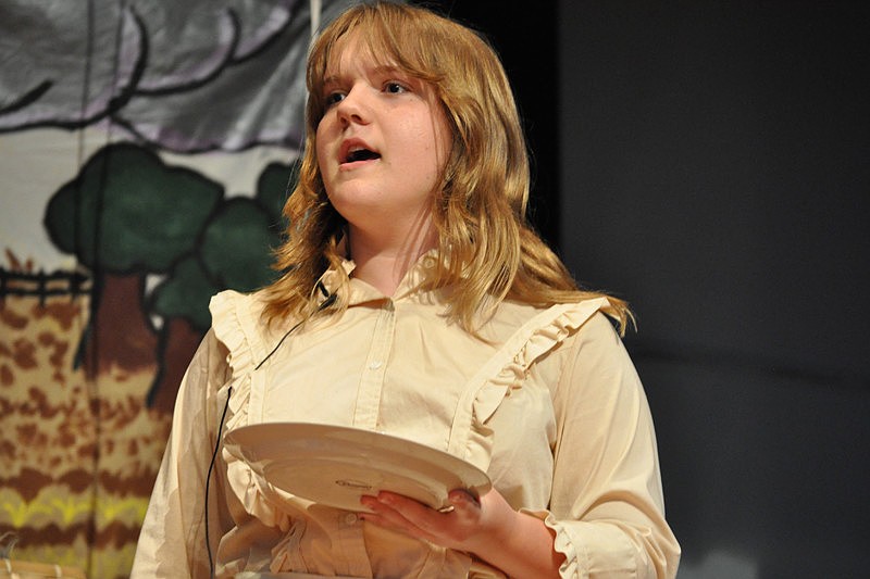 Auntie Em, portrayed by Brianna Farnsworth, kept the farmhands well fed.