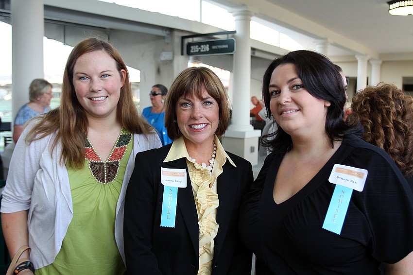Jen Bartolone, Shauna Ruby and Brieann Daw pose together at the 2011 National Tourism Week Awards ceremony Thursday, May 12, at Ed Smith Stadium.