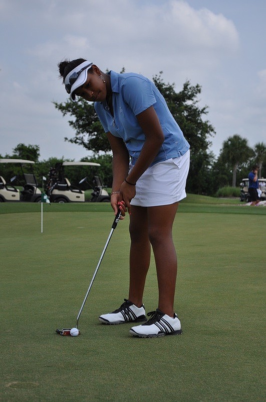 Ginger Howard, a student at IMG Academy, came out for the event.