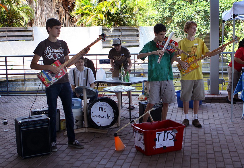 The Garbage Men played at during the World Ocean Day Family Festival Sunday, June 5 at Mote Aquarium.