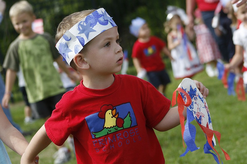 Ryan DiLascia had a blast marching with his classmates.