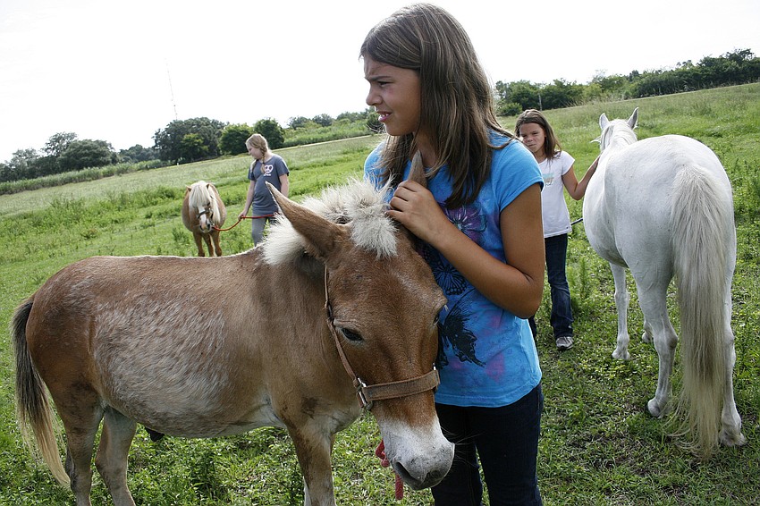 Maleah Szekely, 9, had a blast at this year's camp.