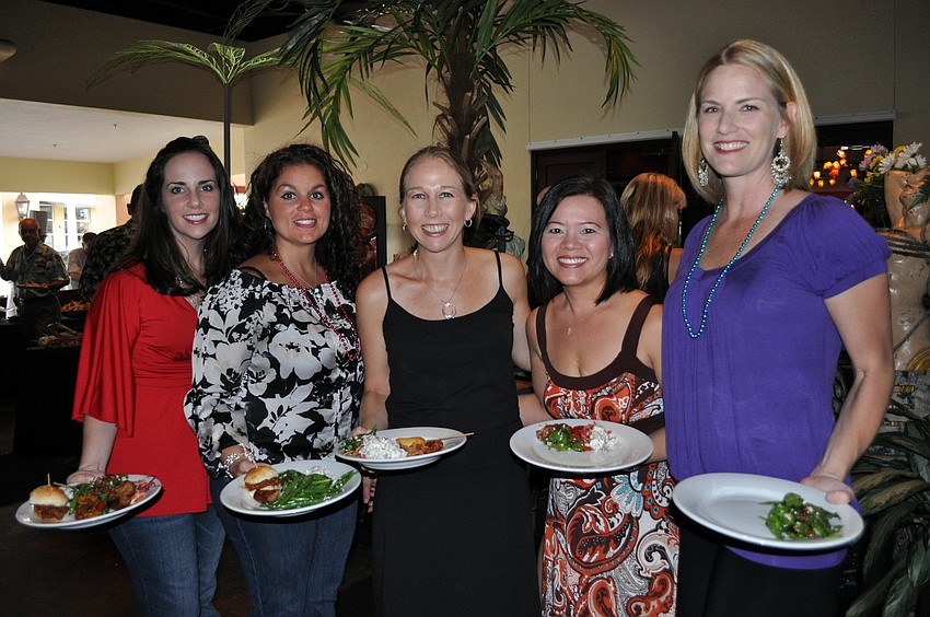 Michelle Smith, Echo Belser, Sam Buttari, Ngan Gilkison and Misty Pope enjoyed a girlsâ€™ night out.