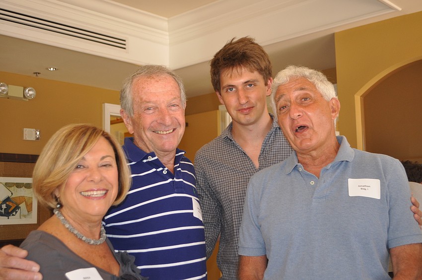 Rifka and Ruth Glatz with Jonathon and Saul Goldberg