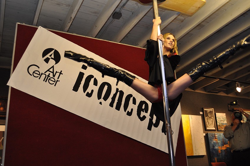 Pole dancers from Vertical Fitness provided tantalizing pre-show entertainment.