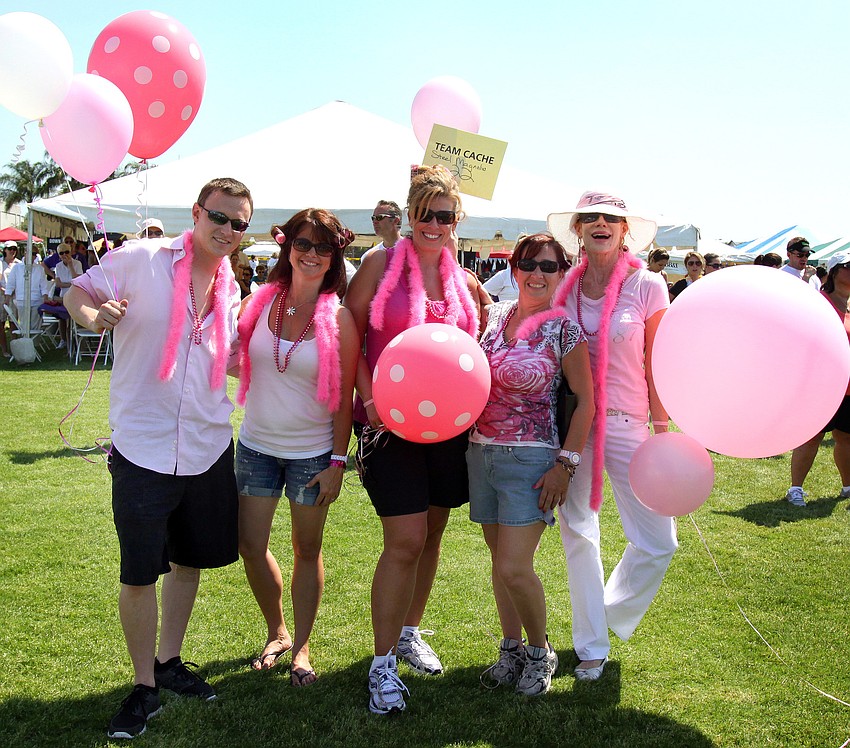 Sam Davidson, Lori O'Brien, Lindsay Dierkes, Darcie Jacob and Vicki Hornberger were on the Cache 