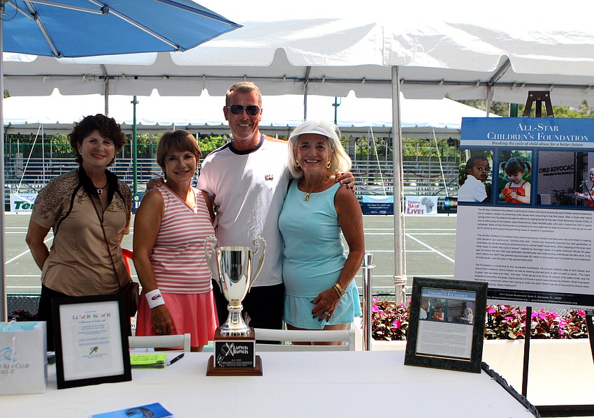 Lorraine Falivene, Ronni Minnig, John Woods and Graci McGillicuddy made up the committee of the people who were in charge of the Lunch Brunch fundraiser.