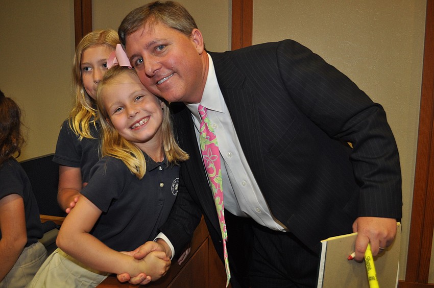 Kaki France and her dad, Michael France, one of the attorneys for the trial