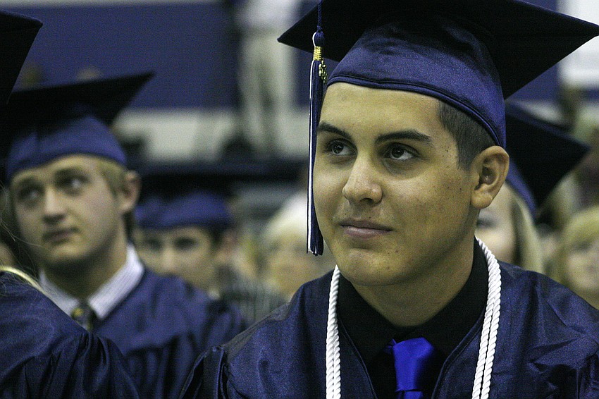 Brandon Calamaras enjoyed all of the speeches at Commencement.