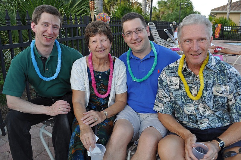 Pictured is Tom Tullio with his brother, Nick, and parents Lucy and Tom.