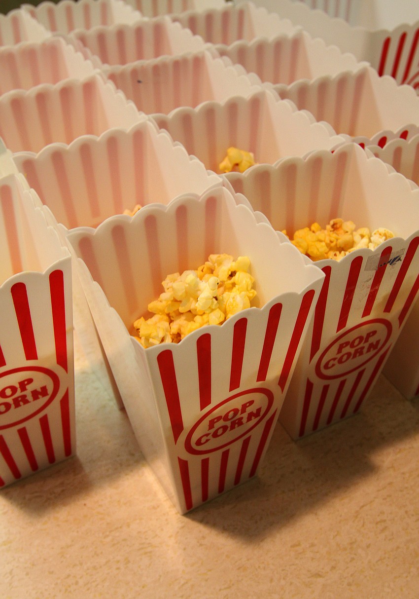 Plastic popcorn holders