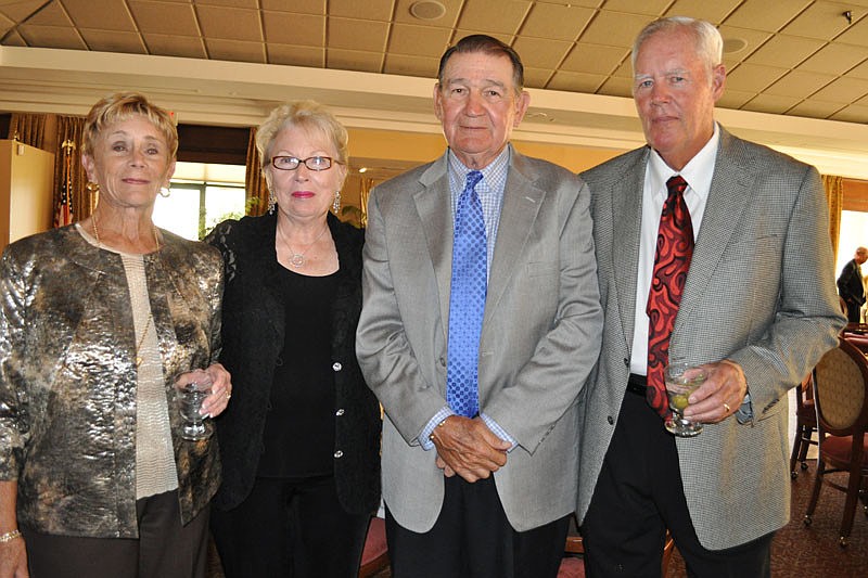 Nancy Peverley with friends  Marcia and Fred Benzing and husband Bert
