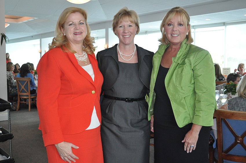 Incoming President Lisa Ward, outgoing President Angie Stringer and President-Elect Linda Maudlin
