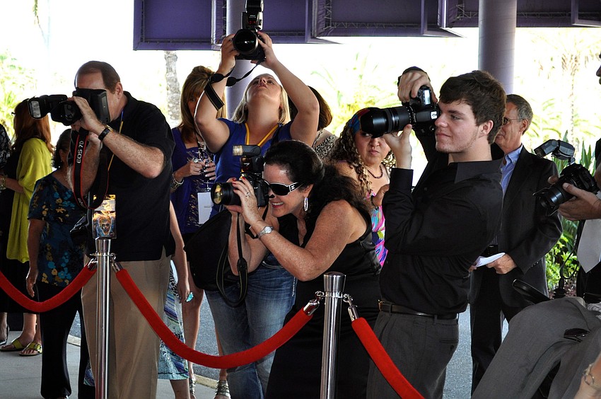 Paparazzi were on the prowl at Hollywood Nights to photograph aspiring filmmakers.