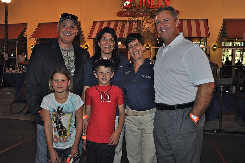 Morgan, Jo, Jakey and Tracey Winters with Elisa and Michael Graber