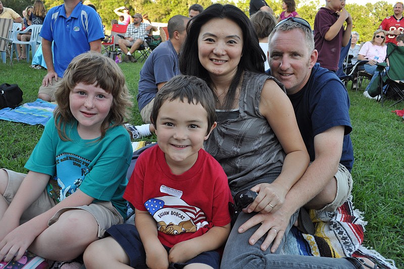 Faith Martin hung out with her friend Jake Taylor and his parents, Mikko and Chris.