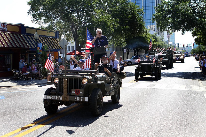 Veterans from various infantries made their way down Main street in old Army vehicles Monday, May 30 during the Memorial Day parade.