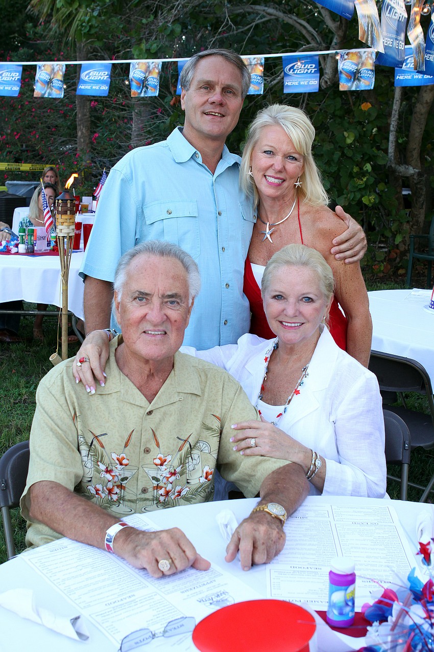 Allen Nease and Dr. Rhonda Gillis pose with Jack and Phyllis Black