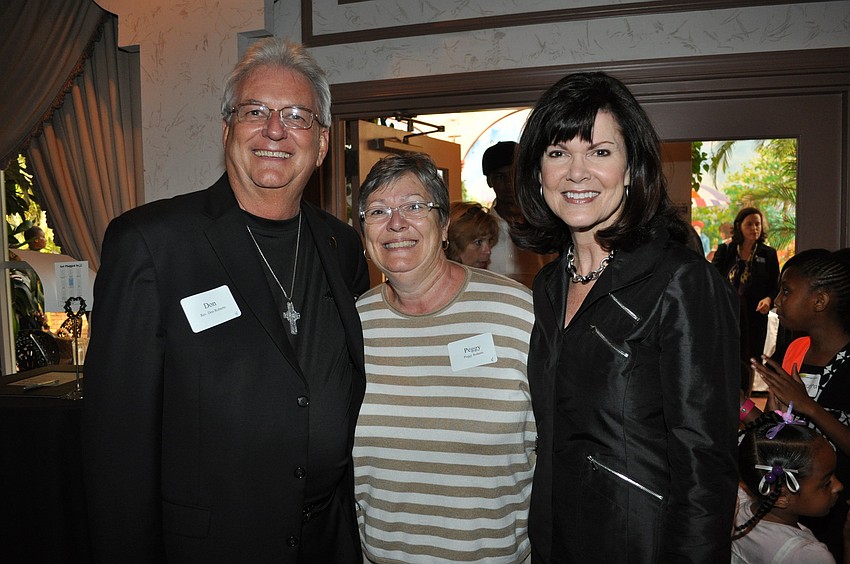 Rev. Don and Peggy Roberts with honoree Diane McFarlin